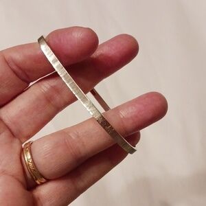 Monet Signed Silver Toned Bangle Bracelet Vintage Clean Girl Old Money Preppy